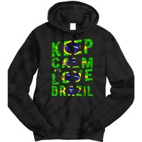 Keep Calm and Love Brazil Tie Dye Hoodie