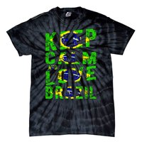 Keep Calm and Love Brazil Tie-Dye T-Shirt