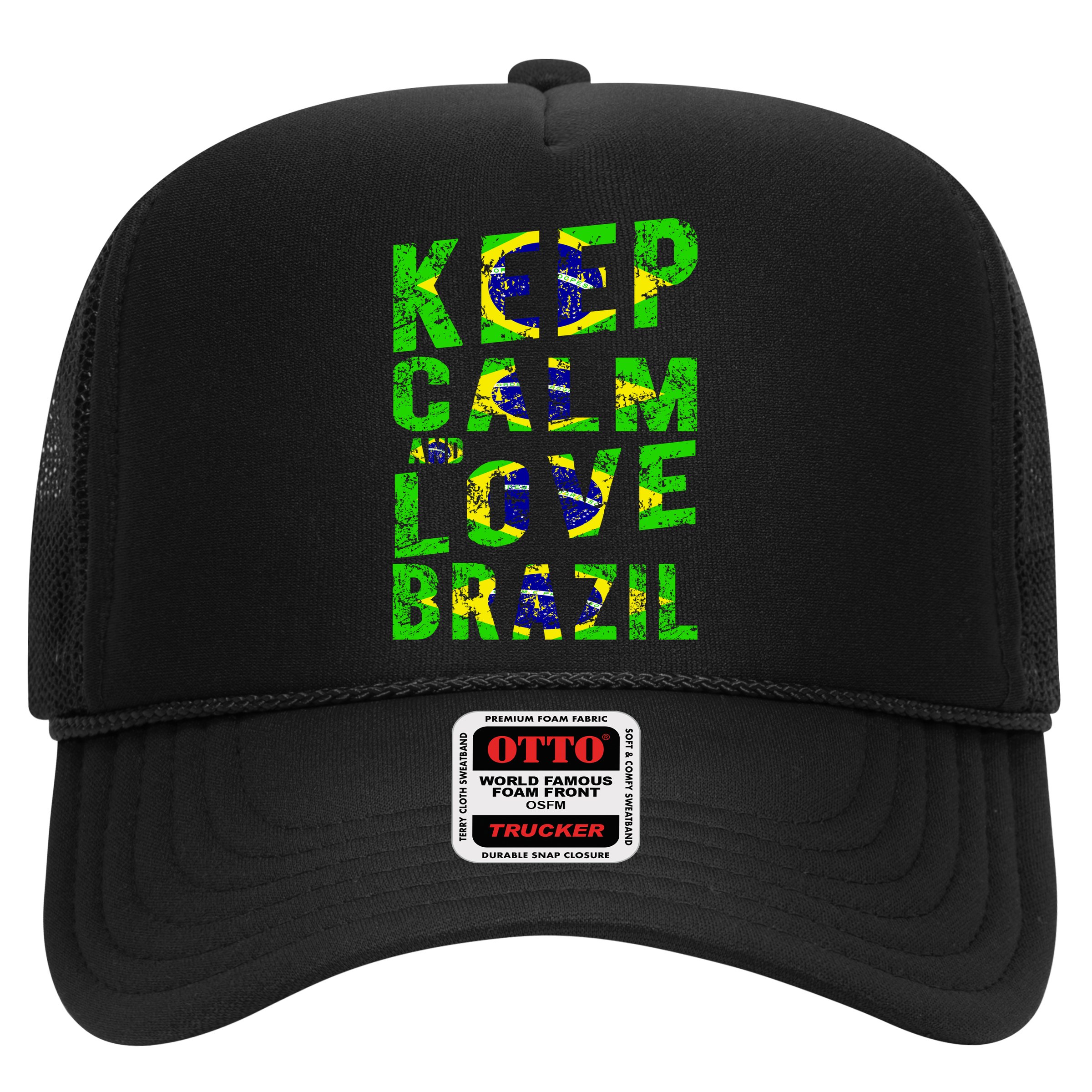 Keep Calm and Love Brazil Hat