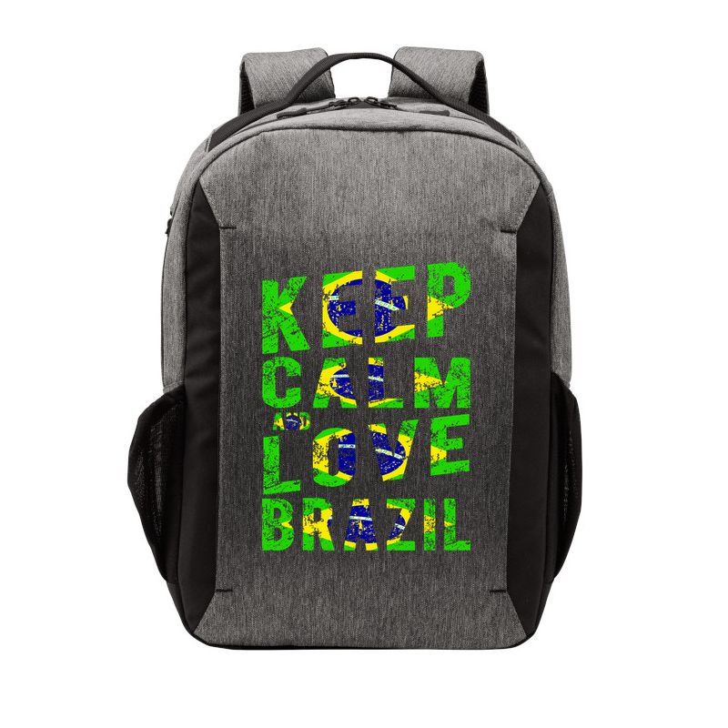 Keep Calm and Love Brazil Vector Backpack