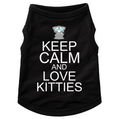 Keep Calm And Love Kitties Doggie Tank