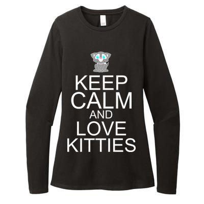 Keep Calm And Love Kitties Womens CVC Long Sleeve Shirt