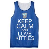 Keep Calm And Love Kitties Mesh Reversible Basketball Jersey Tank