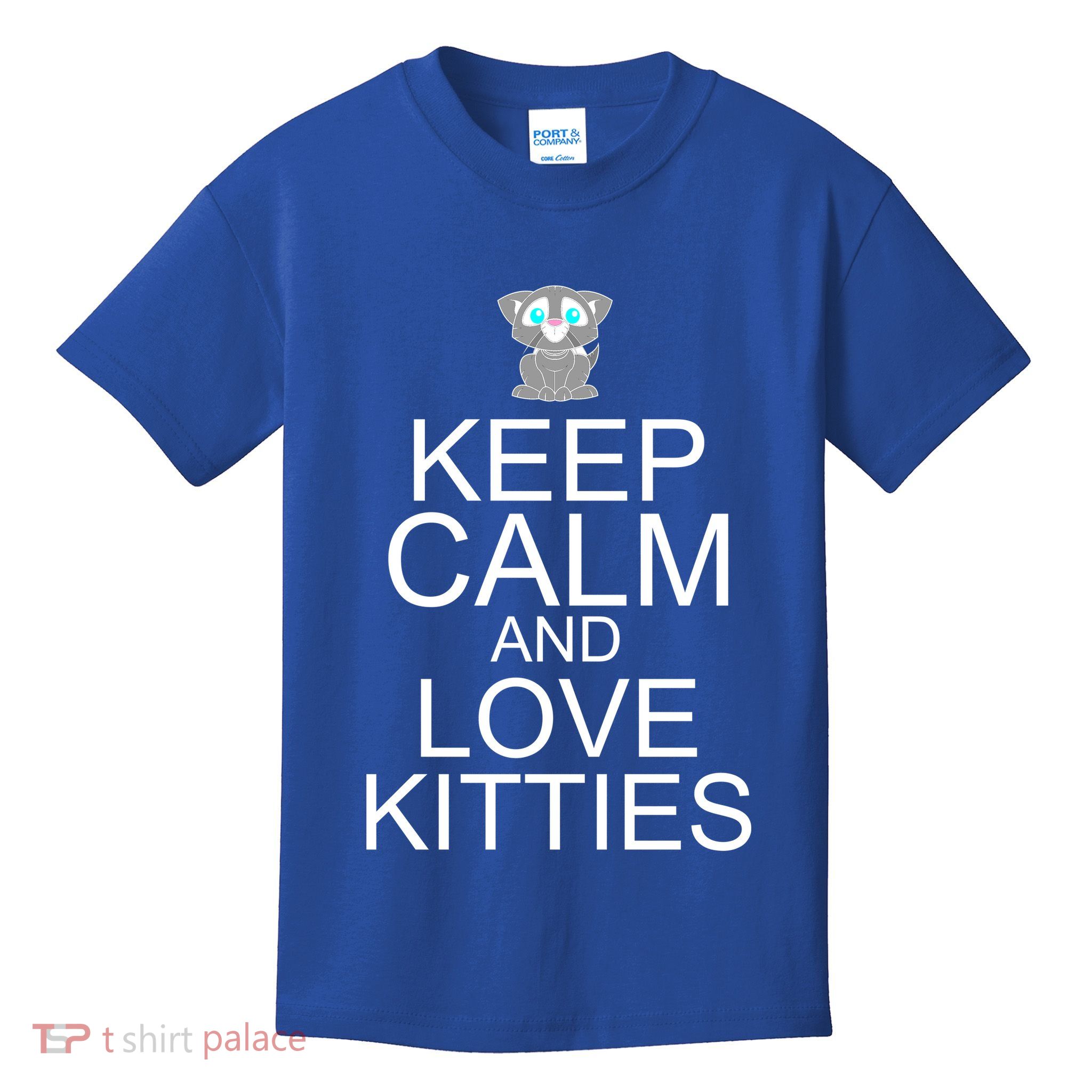 Keep Calm And Love Kitties Kids T-Shirt