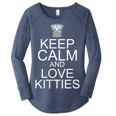 Keep Calm And Love Kitties Women's Perfect Tri Tunic Long Sleeve Shirt