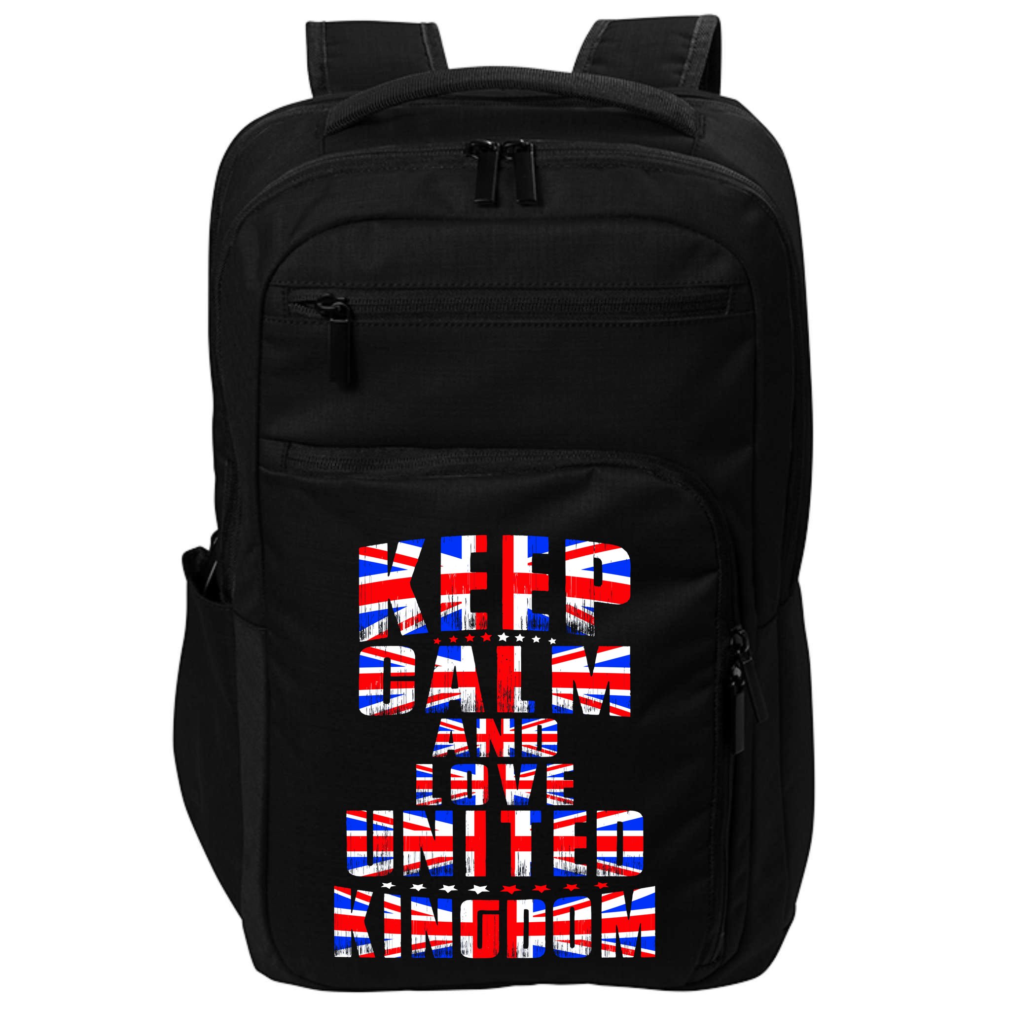 Keep Calm and Love United Kingdom Impact Tech Backpack