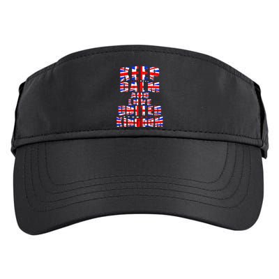 Keep Calm and Love United Kingdom Adult Drive Performance Visor