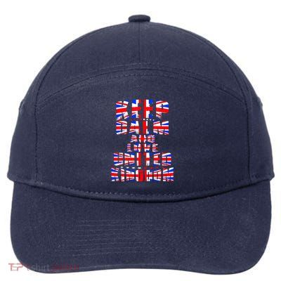 Keep Calm and Love United Kingdom 7-Panel Snapback Hat