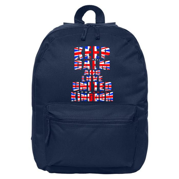 Keep Calm and Love United Kingdom 16 in Basic Backpack