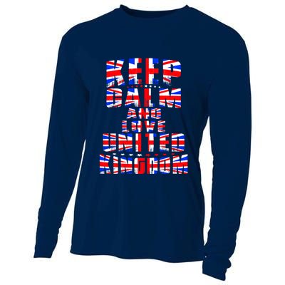 Keep Calm and Love United Kingdom Cooling Performance Long Sleeve Crew