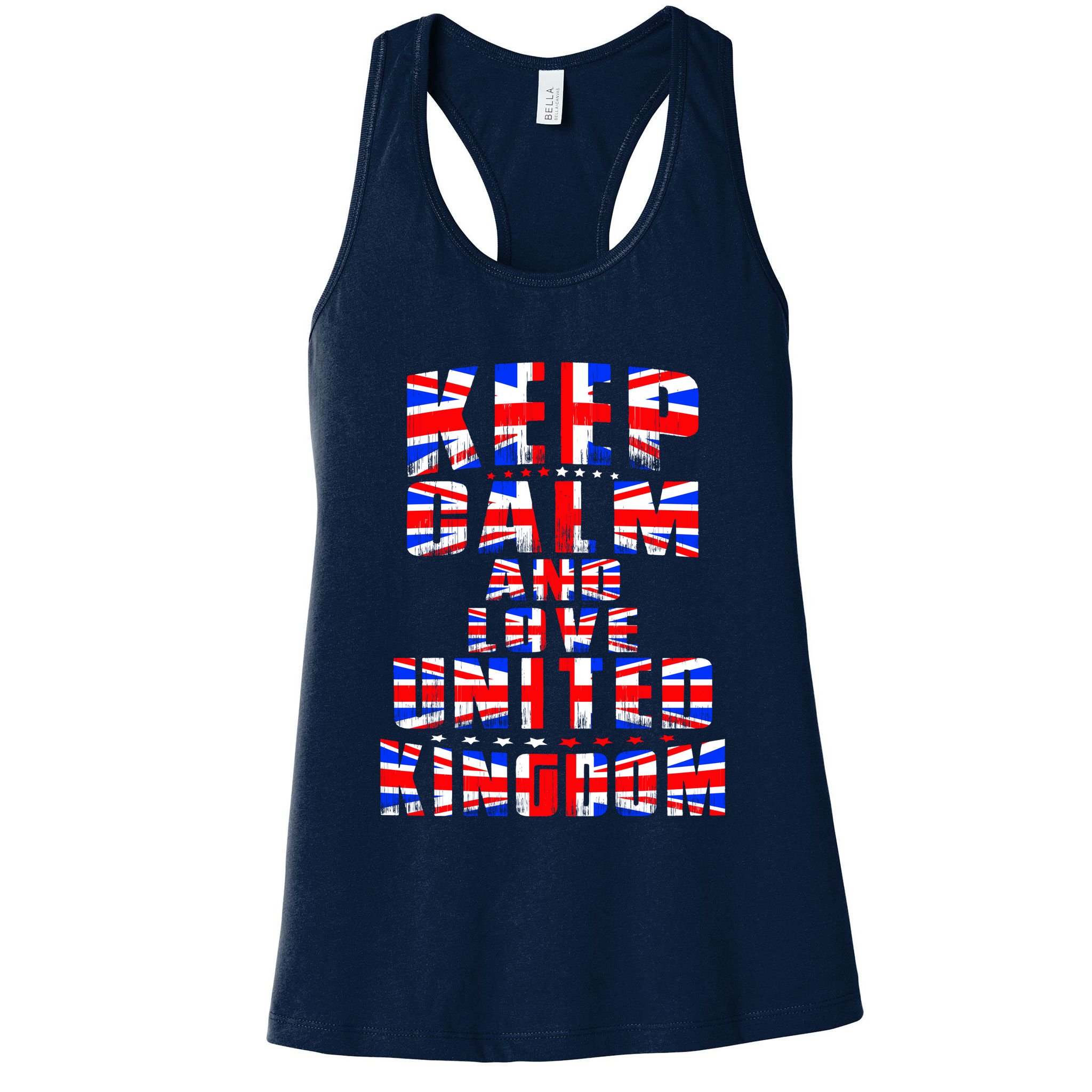 Keep Calm and Love United Kingdom Womens Tank Top