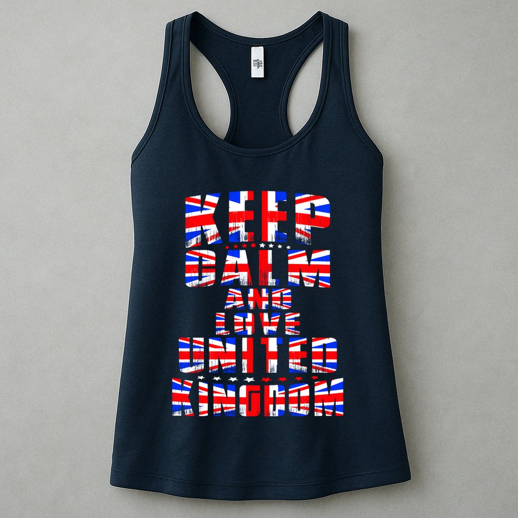 Keep Calm and Love United Kingdom Womens Tank Top