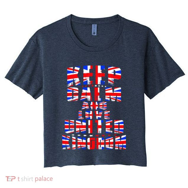 Keep Calm and Love United Kingdom Crop Top