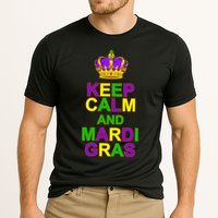 Keep Calm and Mardi Gras Crown New Orleans Cooling Performance Crew T-Shirt
