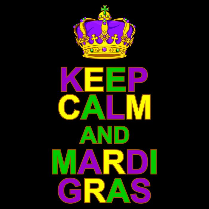 Keep Calm and Mardi Gras Crown New Orleans Cooling Performance Crew T-Shirt