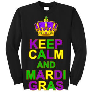 Keep Calm and Mardi Gras Crown New Orleans Sweatshirt