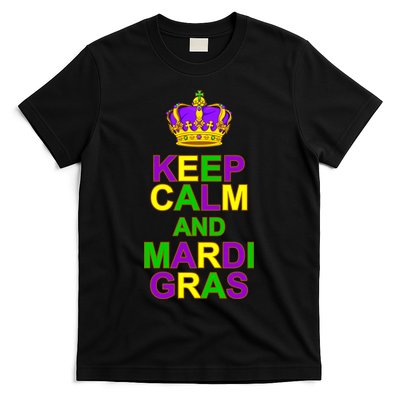 Keep Calm and Mardi Gras Crown New Orleans T-Shirt
