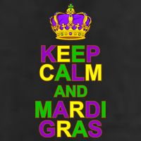 Keep Calm and Mardi Gras Crown New Orleans 11oz C Handle Ceramic Mug