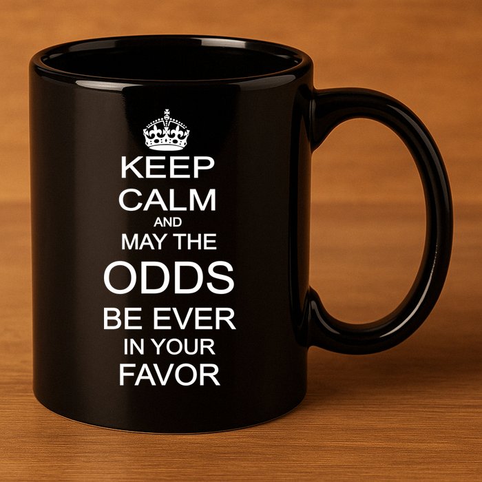 Keep Calm And May The Odds Be Ever In Your Favor 11oz C Handle Ceramic Mug