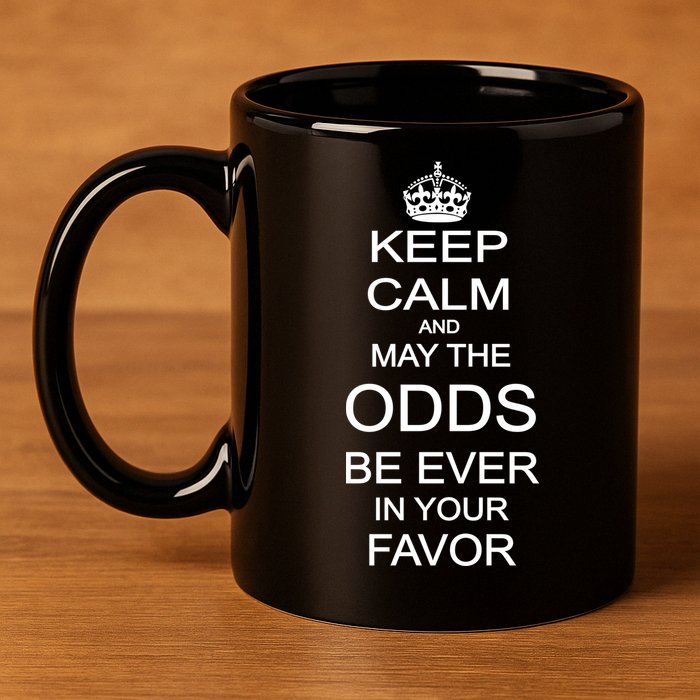 Keep Calm And May The Odds Be Ever In Your Favor 11oz C Handle Ceramic Mug