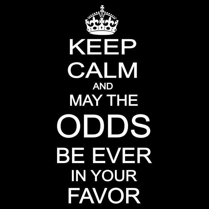 Keep Calm And May The Odds Be Ever In Your Favor 16 in Basic Backpack