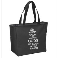 Keep Calm And May The Odds Be Ever In Your Favor Zip Tote Bag