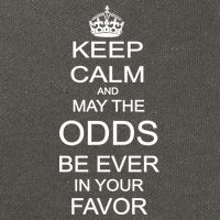 Keep Calm And May The Odds Be Ever In Your Favor Cotton Canvas Backpack