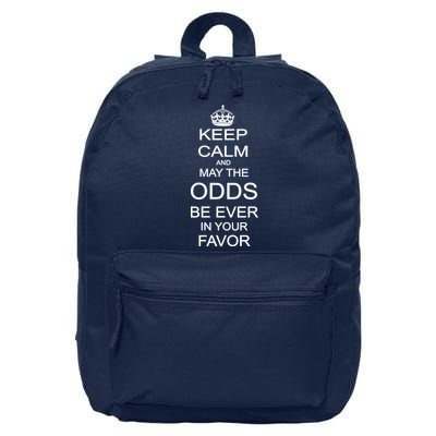 Keep Calm And May The Odds Be Ever In Your Favor 16 in Basic Backpack