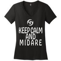 Keep Calm And Midare FF14 Samurai Women's V-Neck T-Shirt