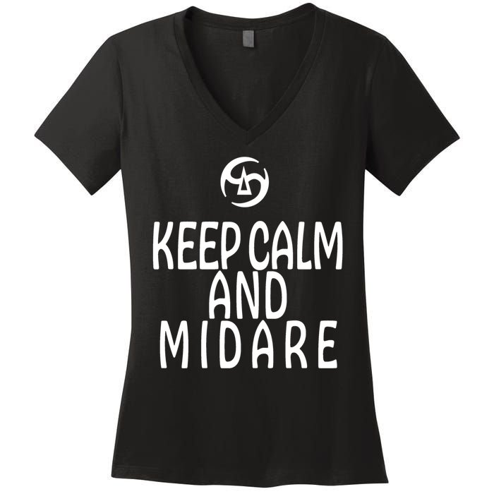 Keep Calm And Midare FF14 Samurai Women's V-Neck T-Shirt