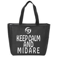 Keep Calm And Midare FF14 Samurai Zip Tote Bag