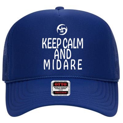 Keep Calm And Midare FF14 Samurai High Crown Mesh Back Trucker Hat