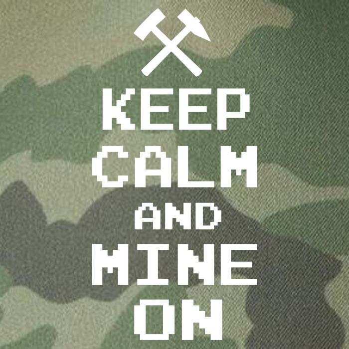 Keep Calm And Mine On Legacy Tie Dye Trucker Hat