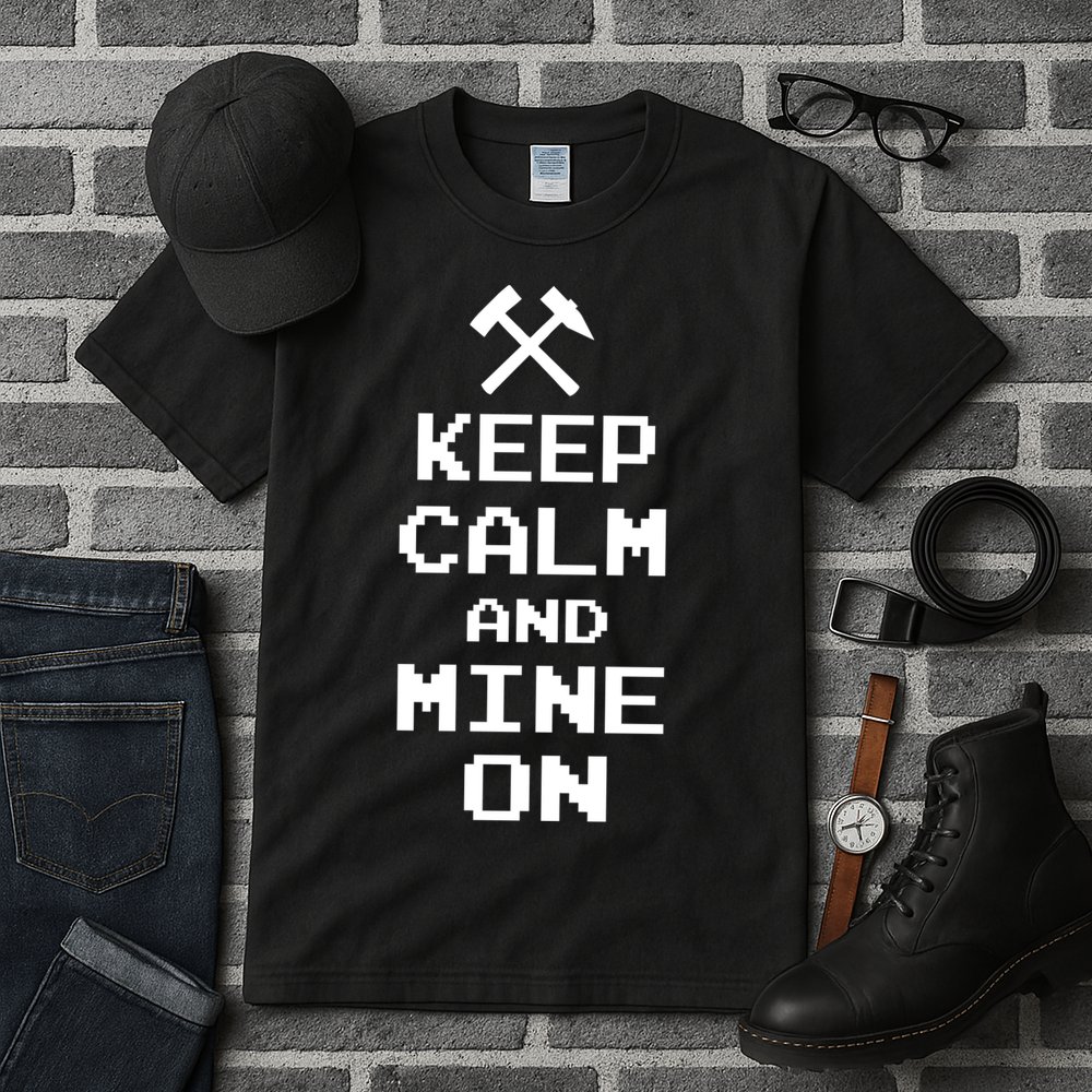 Keep Calm And Mine On Tall T-Shirt