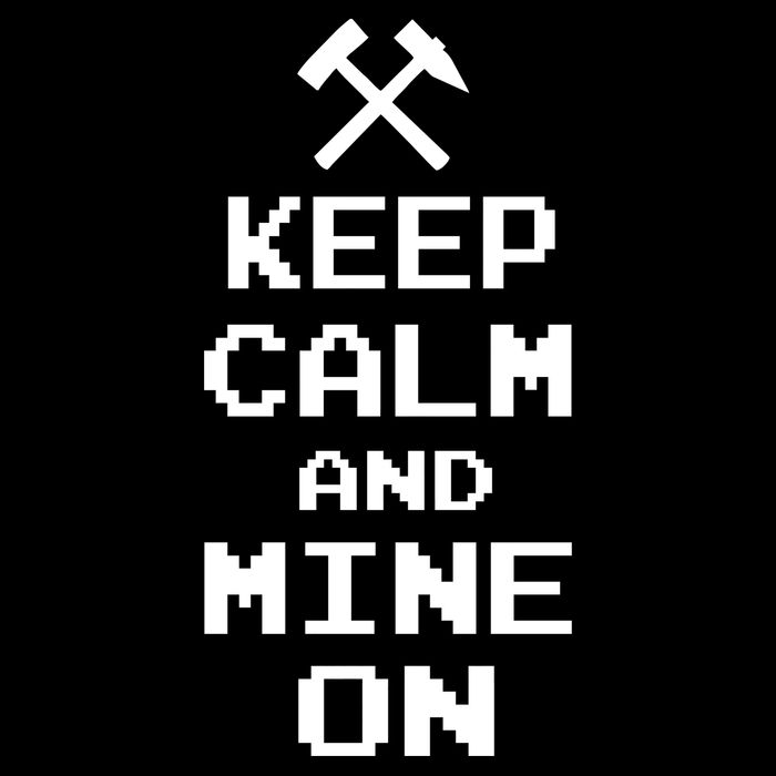Keep Calm And Mine On 16 in Basic Backpack