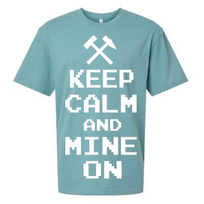 Keep Calm And Mine On Sueded Cloud Jersey T-Shirt