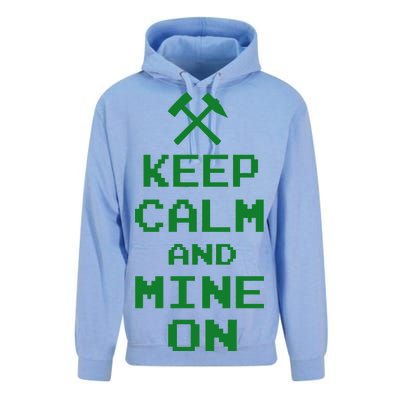 Keep Calm And Mine On Unisex Surf Hoodie