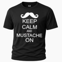Keep Calm And Mustache On Performance Shirt