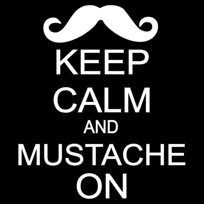 Keep Calm And Mustache On Sweatshirt