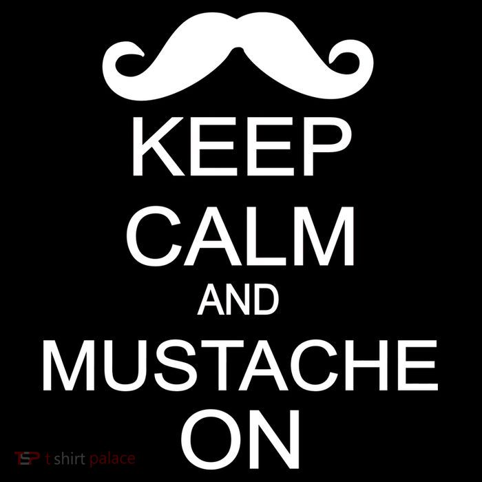 Keep Calm And Mustache On Bag