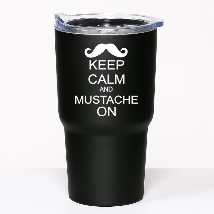 Keep Calm And Mustache On Tumbler