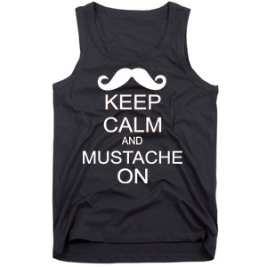 Keep Calm And Mustache On Tank Top