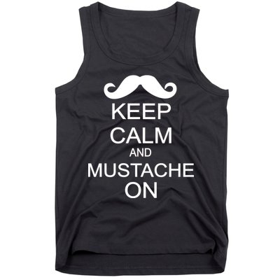 Keep Calm And Mustache On Tank Top