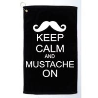 Keep Calm And Mustache On Golf Towel