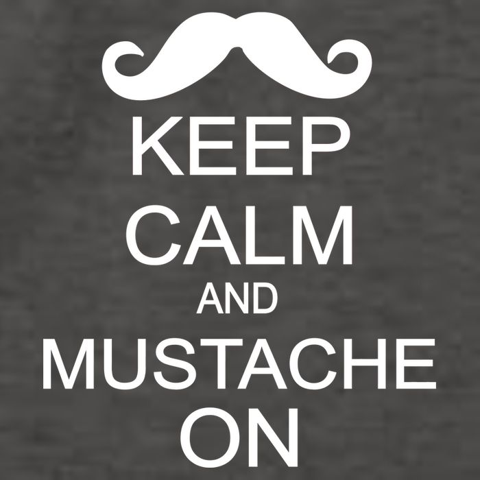 Keep Calm And Mustache On Vector Backpack
