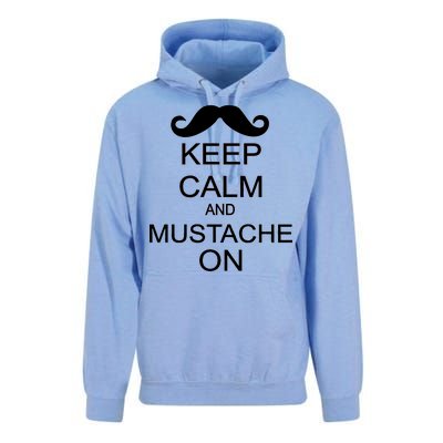 Keep Calm And Mustache On Unisex Surf Hoodie