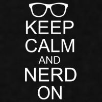 Keep Calm and Nerd On Ladies PosiCharge Tri-Blend Wicking Tank