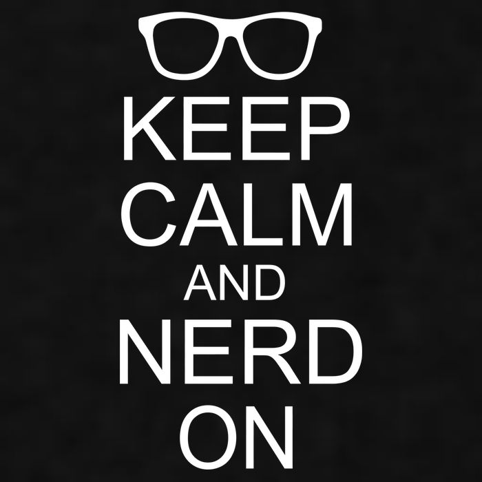 Keep Calm and Nerd On Ladies PosiCharge Tri-Blend Wicking Tank