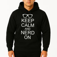 Keep Calm and Nerd On Hoodie