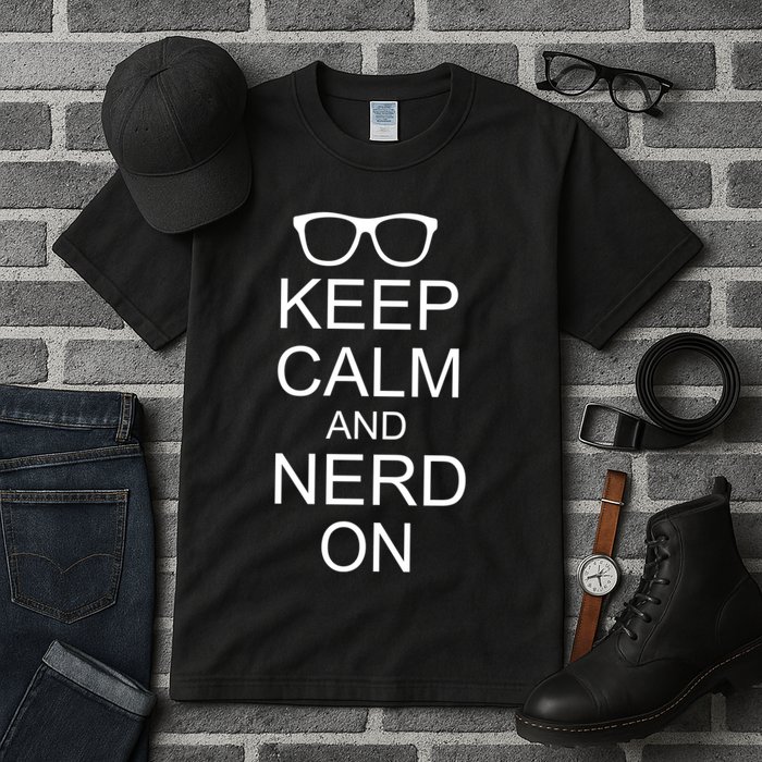 Keep Calm and Nerd On Tall T-Shirt